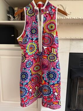 DOPAMINE DÉCOR Coastal Grandma Boston Proper Montauk Blooms Floral Mini Dress M